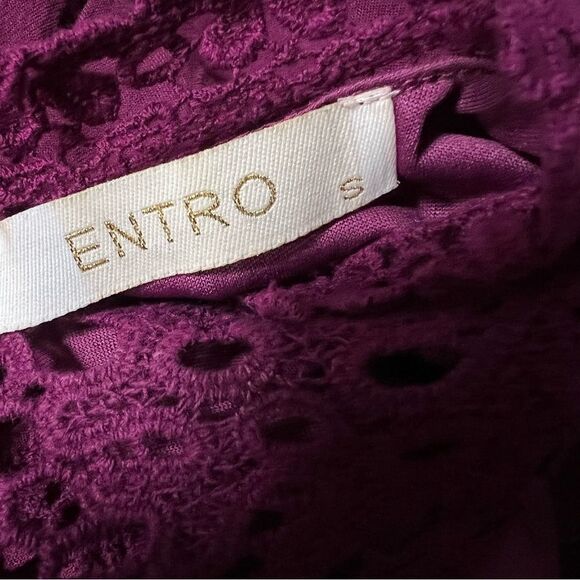 𝅺entro Anthropologie Lace Shift Dress Rayon - Picture 7 of 9